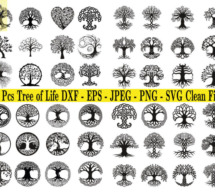tree of life svg, tree svg, tree of life, tree wall art, flower of life, olive tree, svg files, family tree svg, tree silhouette, tree art