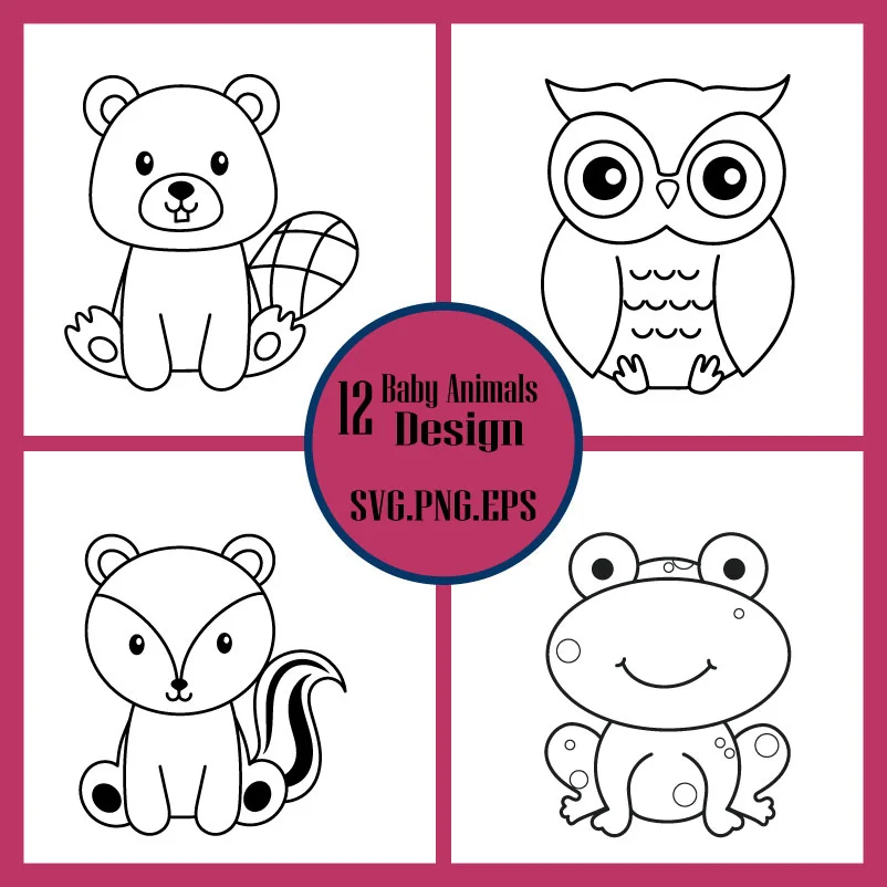 Baby Animals Svg