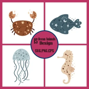 Ocean Animals SVG