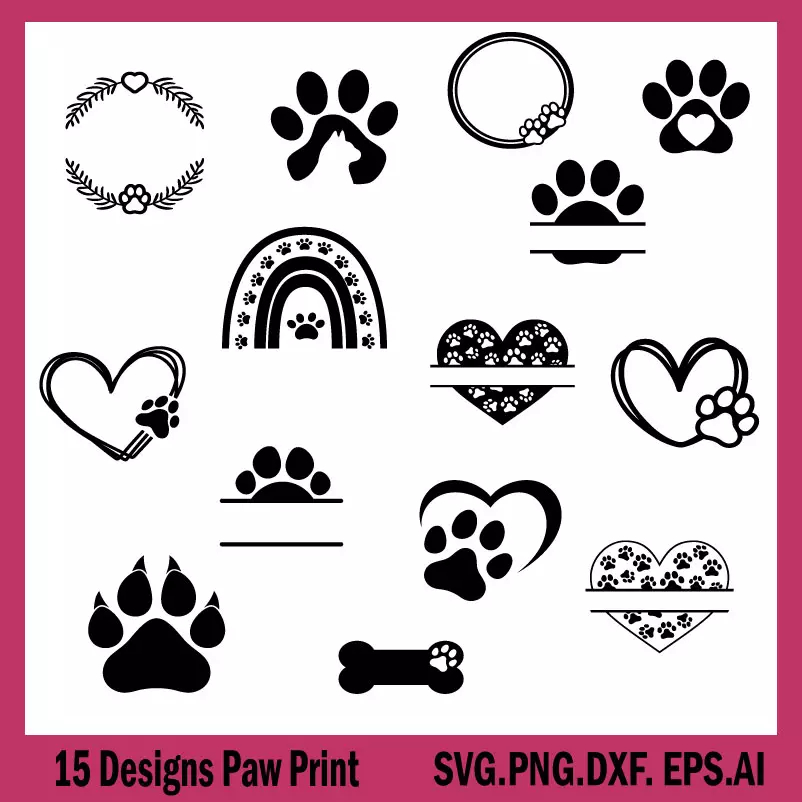 Paw Print Svg