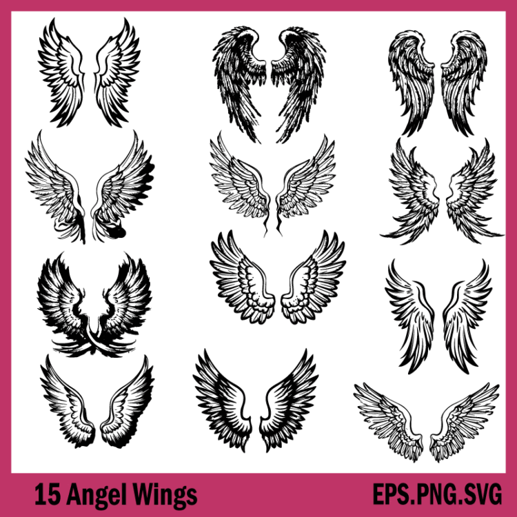 angel wings svg