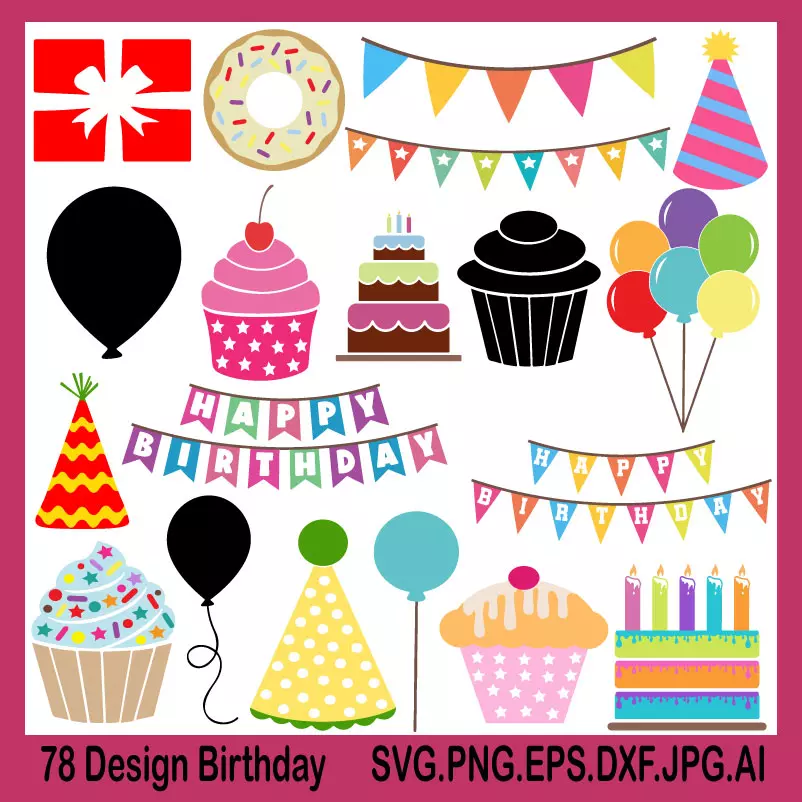 birthday svg vectorday