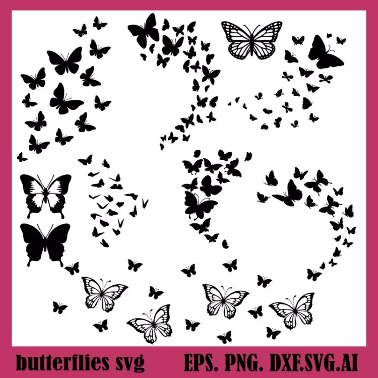 butterflies svg