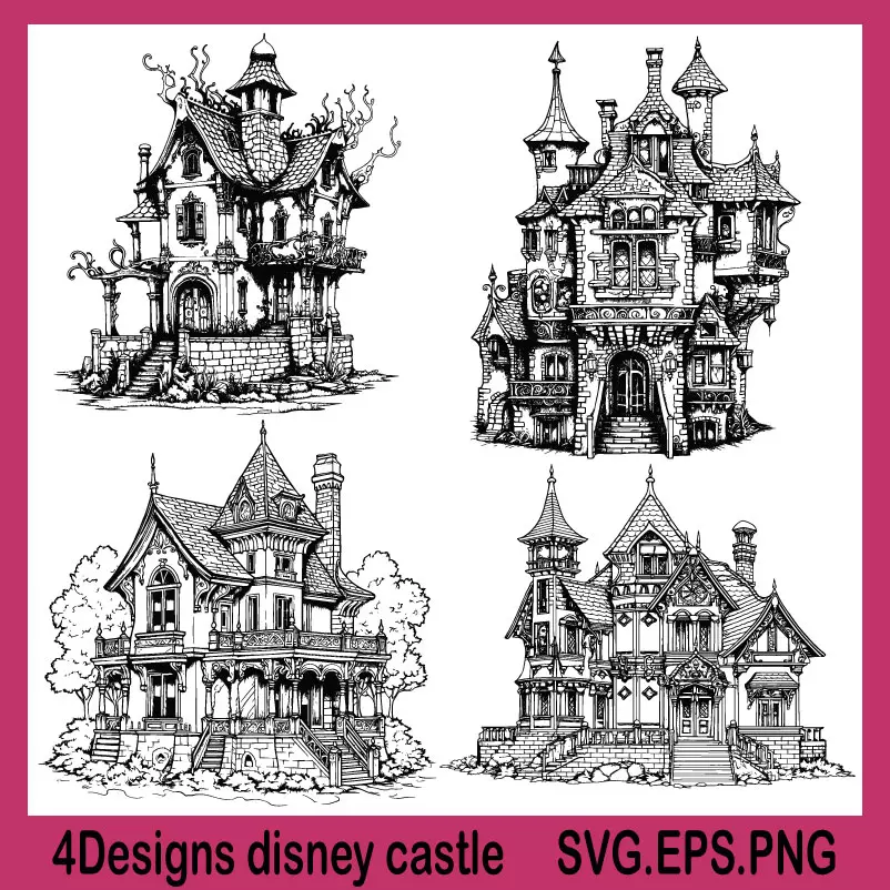 disney castle svg