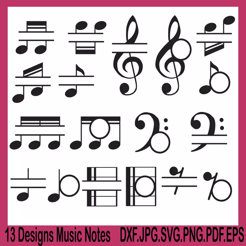 music notes svg