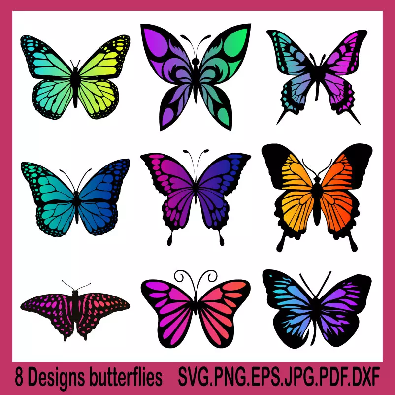 svg butterflies