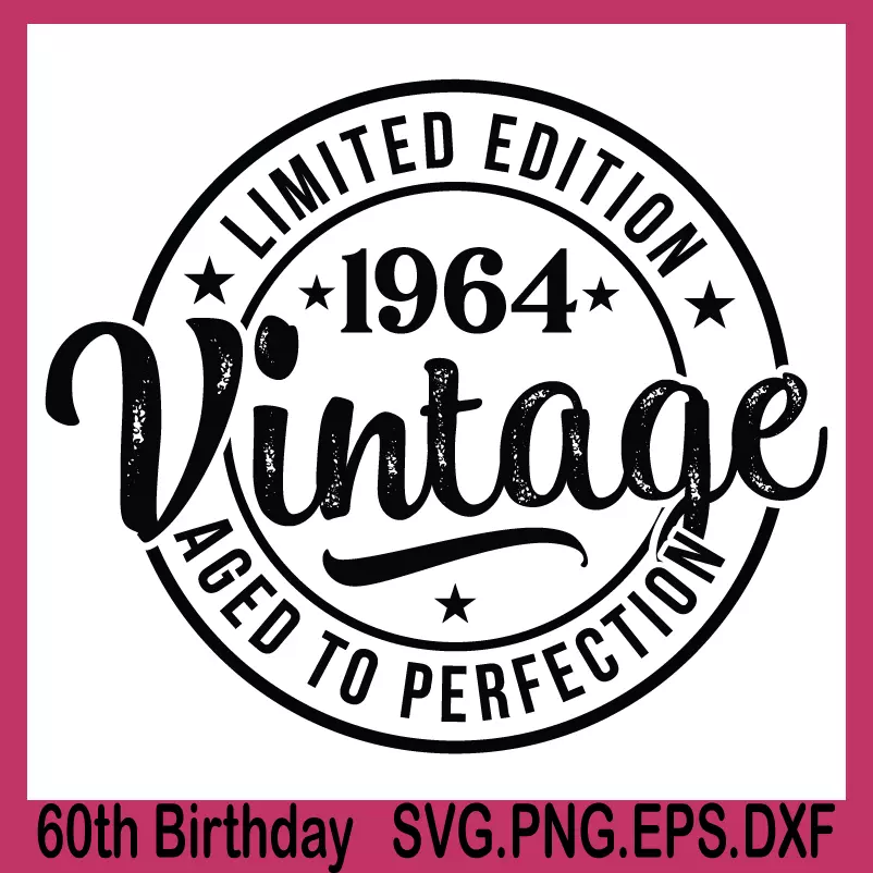 60th Birthday Svg, birthday svg, birthday squad svg