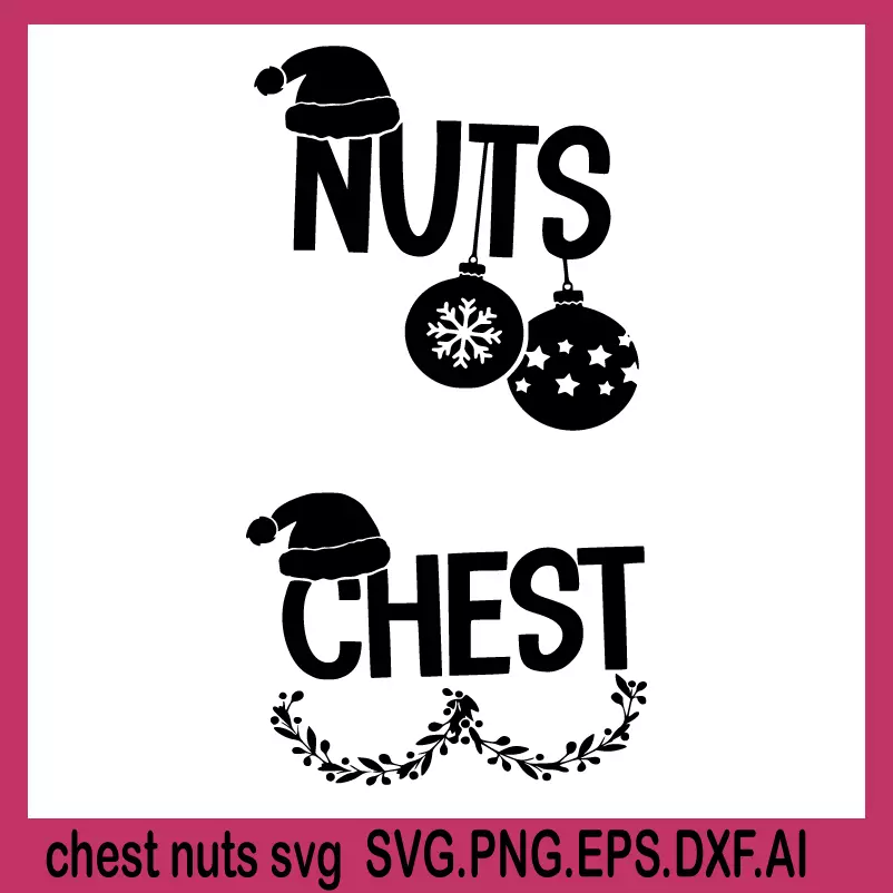 Chest Nuts SVG, Christmas SVG files, Christmas tree outline SVG