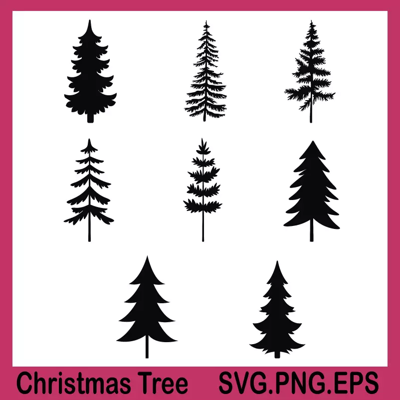 christmas tree svg, funny christmas svg, christmas trees svg