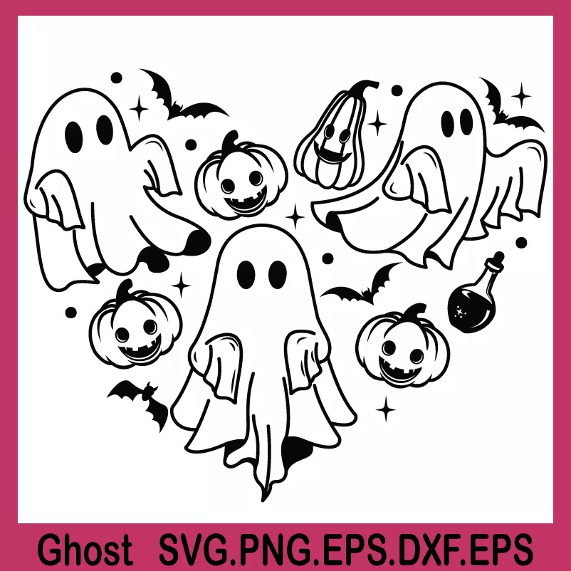 ghost svg, spooky season svg, boo svg