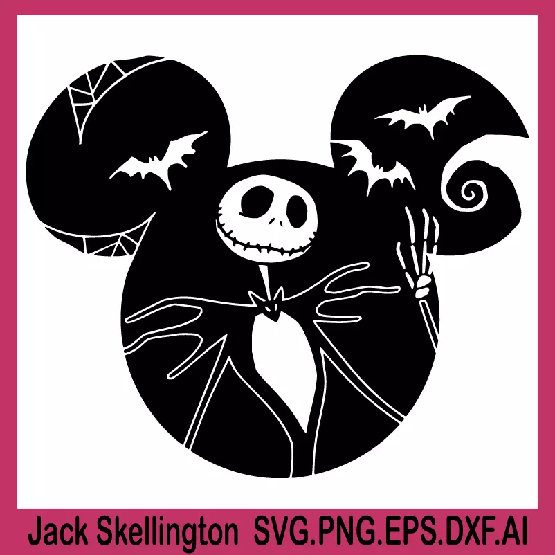 jack skellington svg, SVG CHRISTMAS, NIGHTMARE BEFORE CHRISTMAS SVG