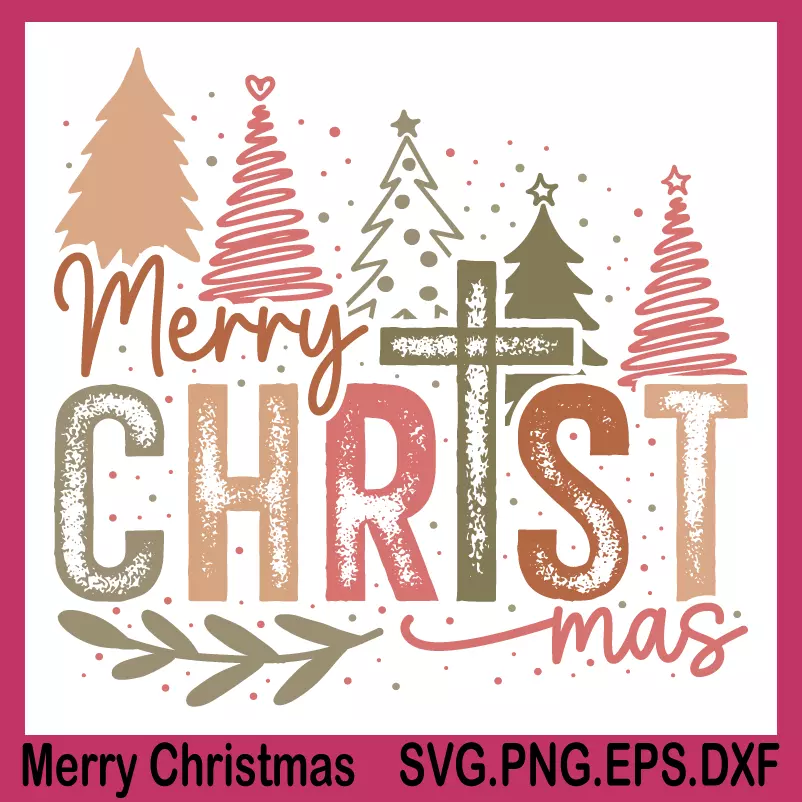 merry christmas svg, christmas svg, christmas tree svg