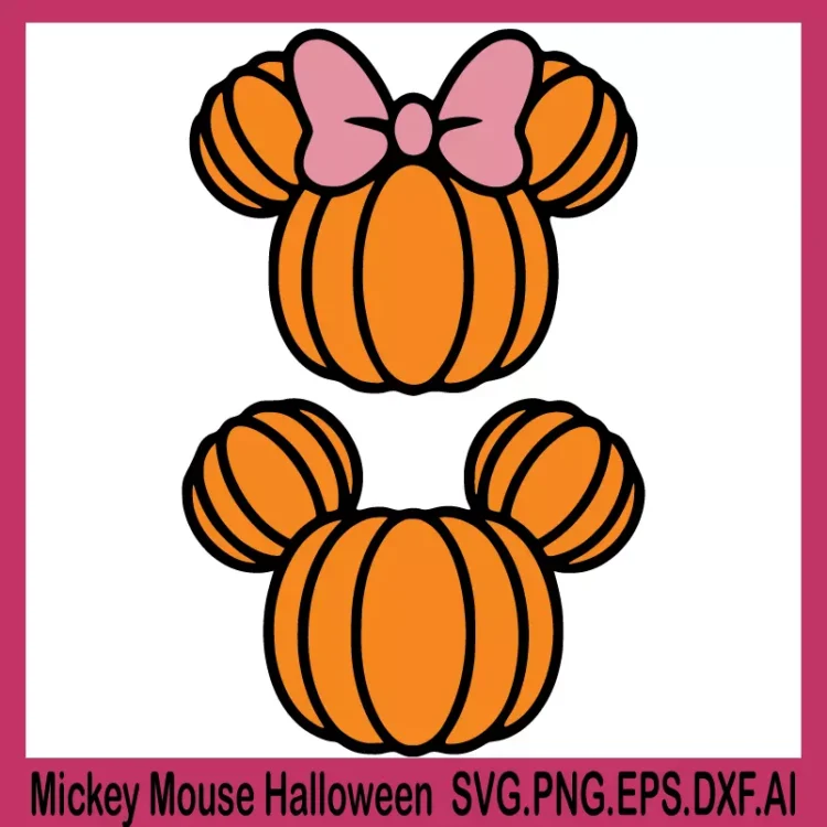 mickey mouse halloween svg, minnie mouse halloween svg, halloween pumpkin svg