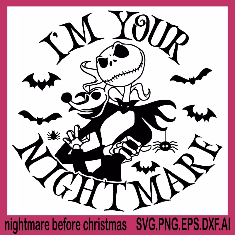 nightmare before christmas svg, vectorday christmas svg, cute christmas svg