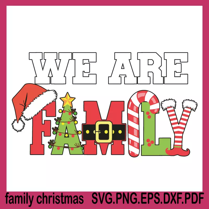 Family Christmas SVG, christmas svg, christmas svg vectorday