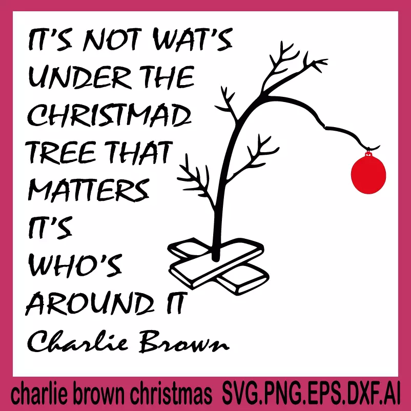 charlie brown christmas svg, christmas svg, christmas tree svg