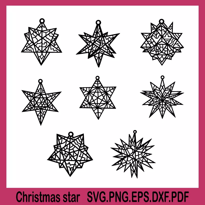 christmas star svg, cute christmas svg, family christmas svg