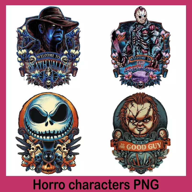 horror characters png, Horror png, halloween png