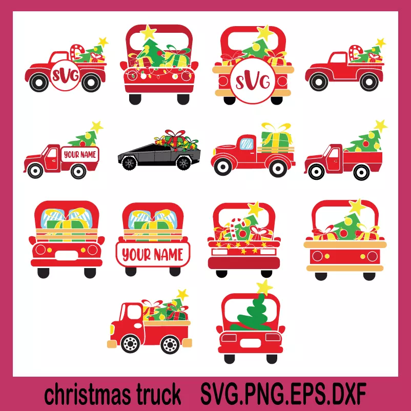 svg christmas truck, family christmas svg, family christmas shirts svg