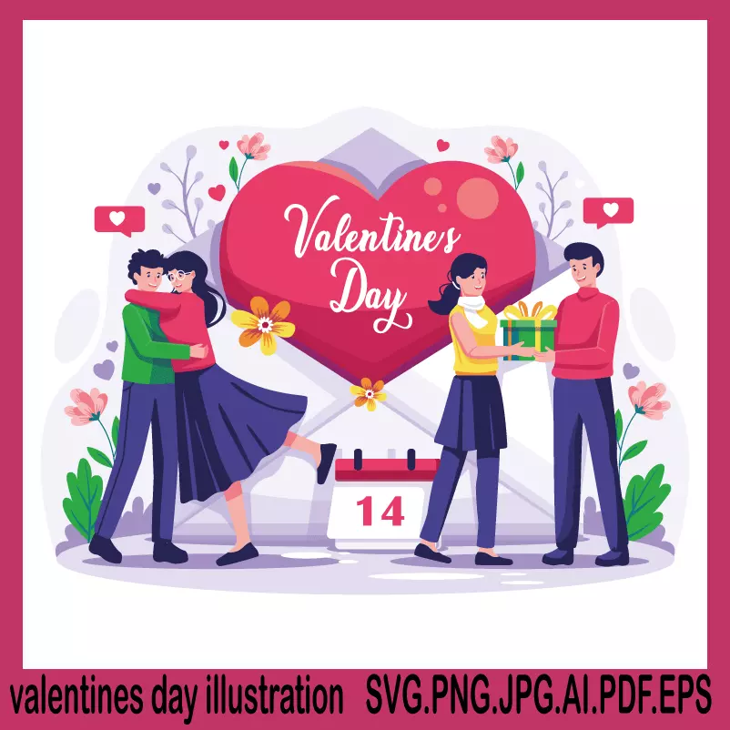 valentines day illustration svg, teacher valentine svg, valentines cards svg