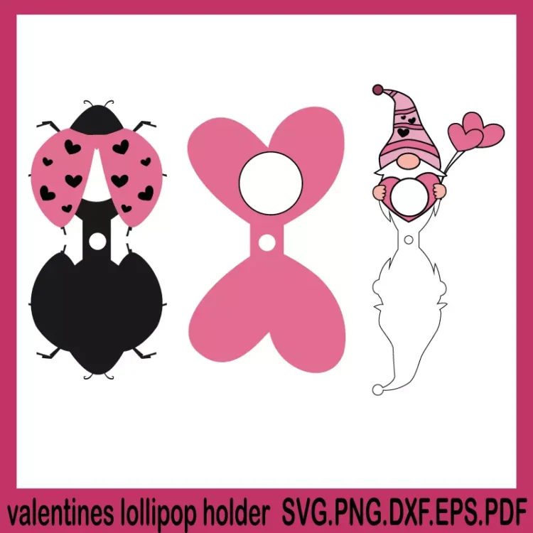 valentines lollipop holder svg, happy valentines day svg, valentine’s day svg