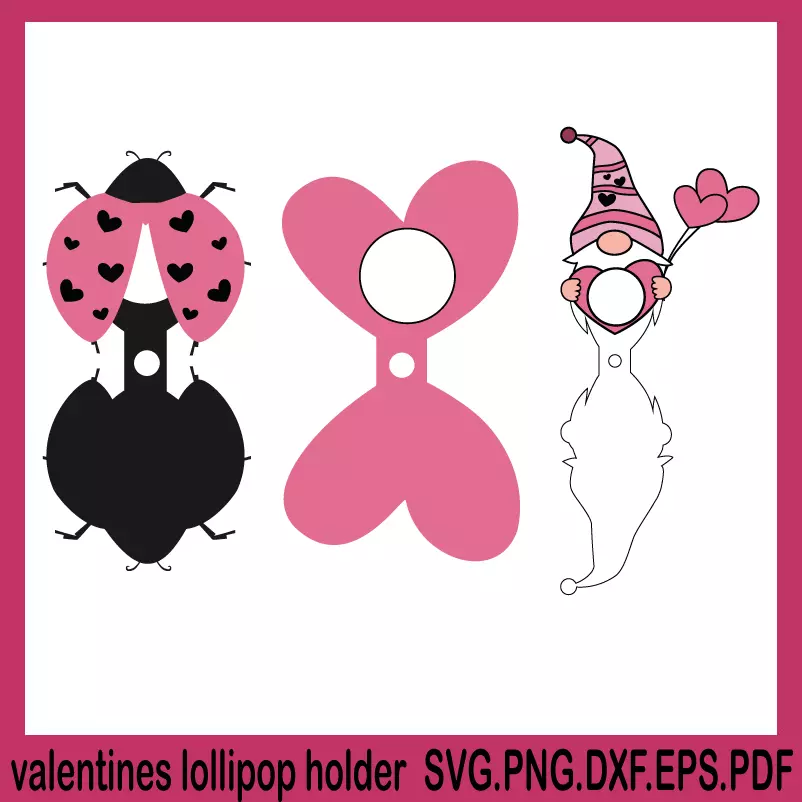 valentines lollipop holder svg, happy valentines day svg, valentine's day svg