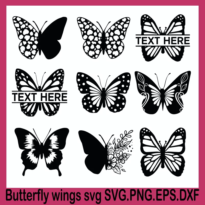 butterfly wings svg, svg butterfly, simple butterfly svg