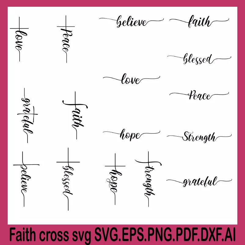 faith cross svg, cross svg, svg cross