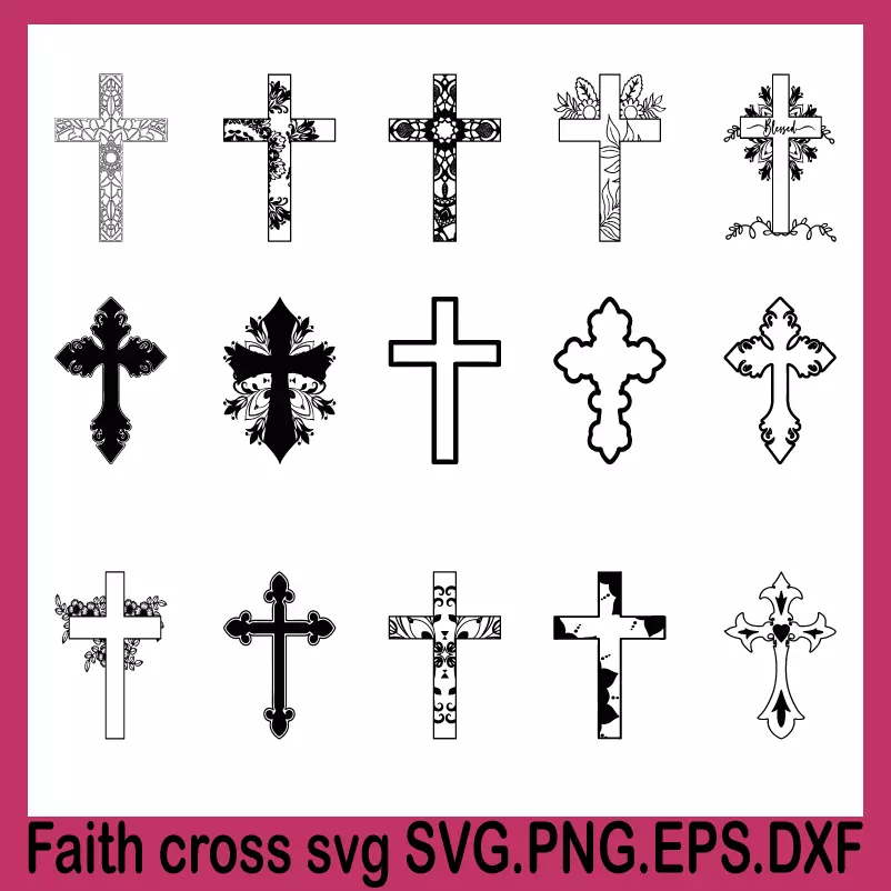 faith cross svg, svg cross, jesus cross svg