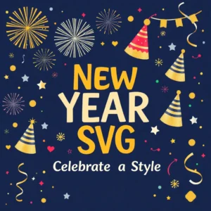 New Year SVG design