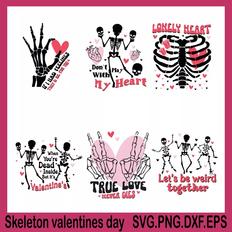 Skeleton Valentines, happy valentines day svg,valentine's day svg