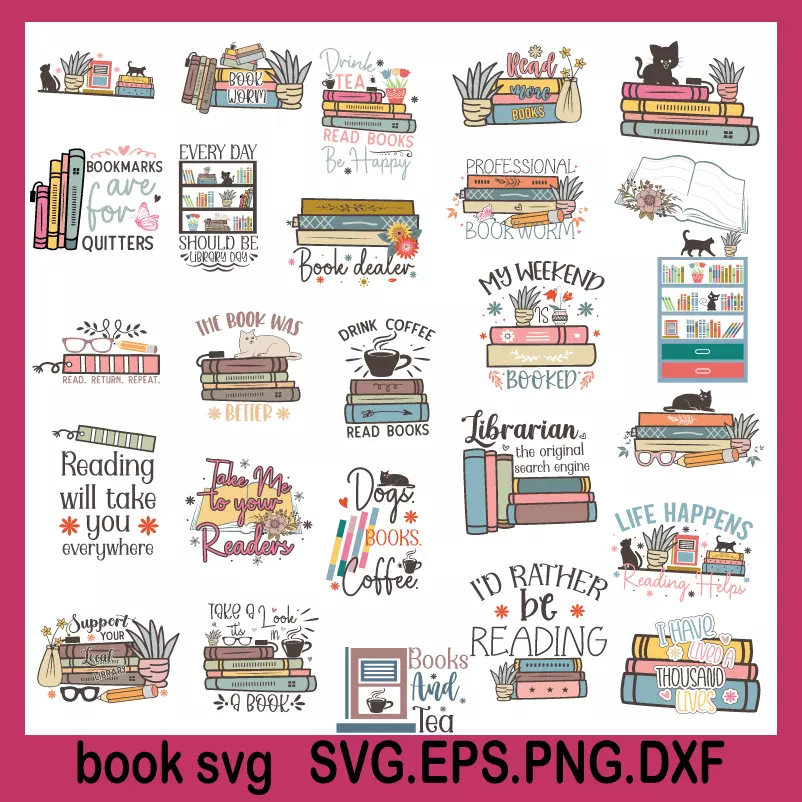 book svg, books svg, svg book