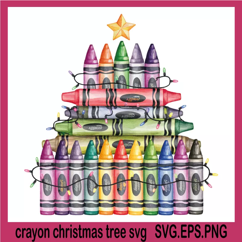 crayon christmas tree svg, svg christmas trees, simple christmas tree svg