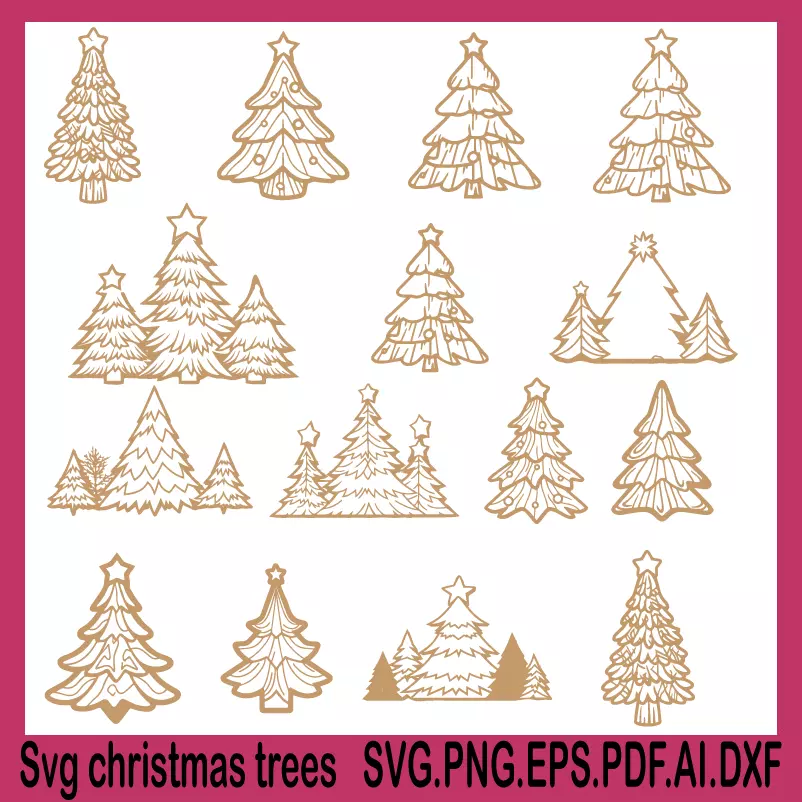 svg christmas trees, christmas palm tree svg, christmas tree ornament svg