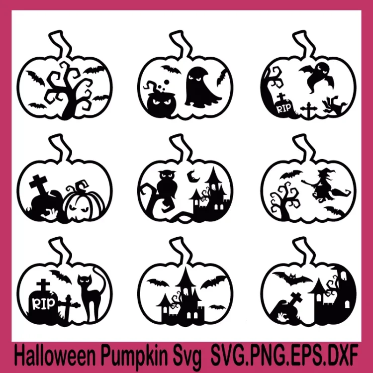 Halloween Pumpkin Svg, pumpkin face svg, pumpkin svg vector