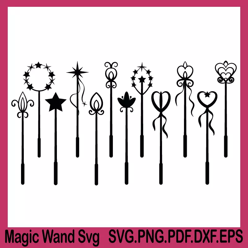 Magic Wand SVG, magic wand png, harry potter wand svg