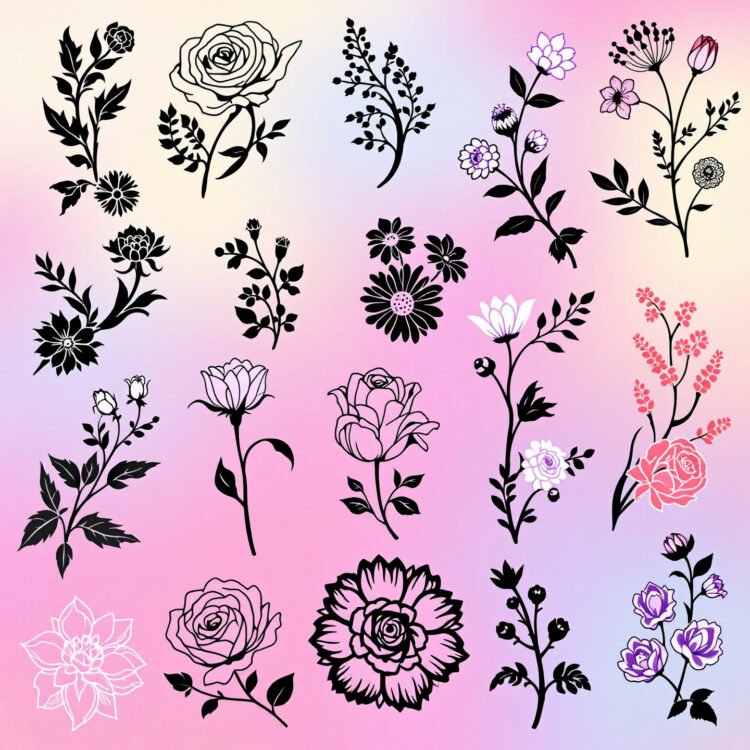 Flower SVG - Beautiful Floral Designs for Crafting & DIY Projects