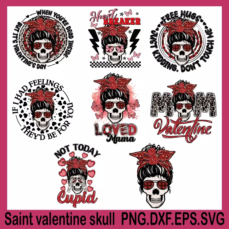 saint valentine skull, skull valentine, skull valentines day